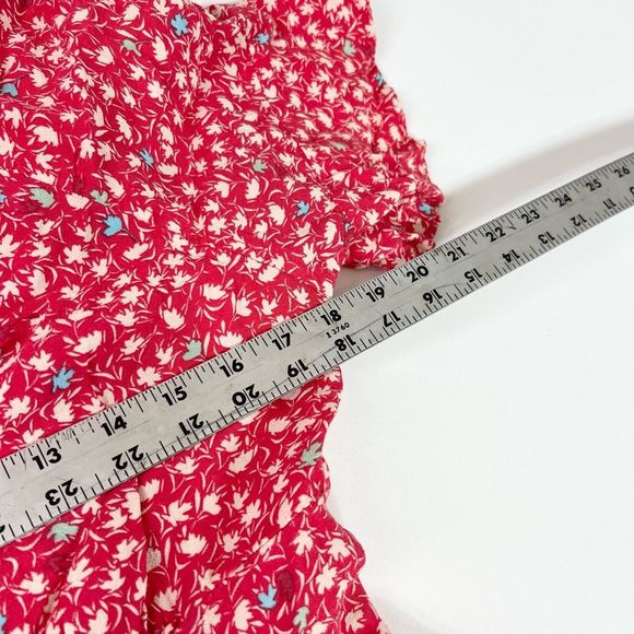 Free People Red Floral Midi Dress - Picture 6 of 15